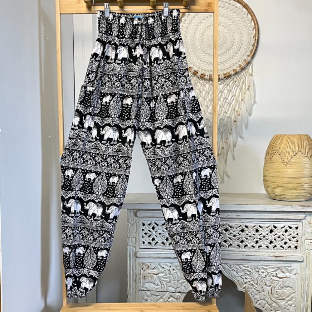Elephant Print Harem Pants | Bremer Bay Boutique